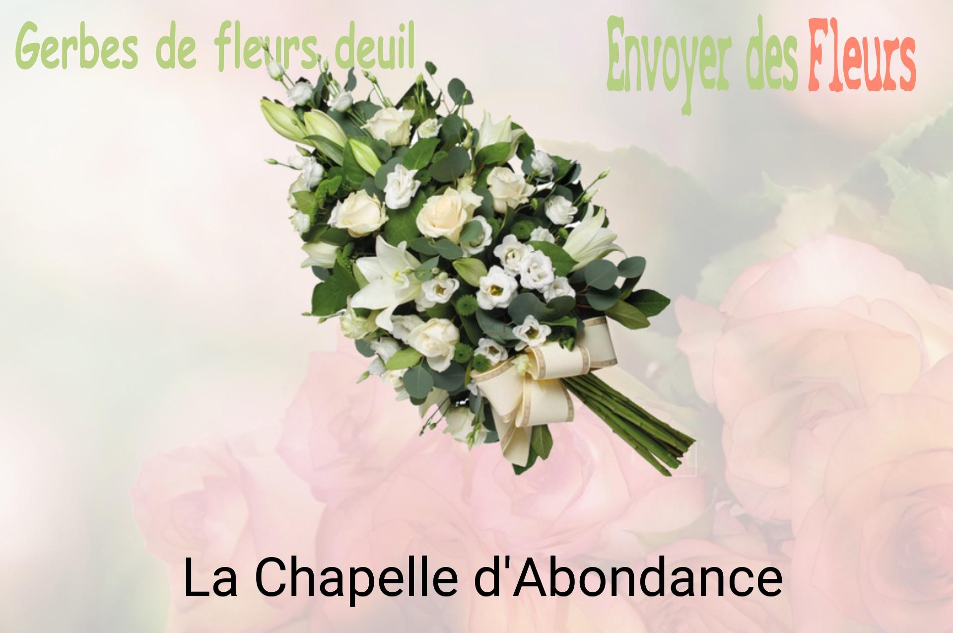 Gerbe de fleurs de deuil livrée à La Chapelle-d'Abondance
